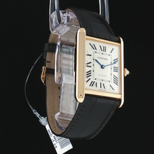 Load image into Gallery viewer, Cartier: Classic Gold Wristwatch with Premium Brown Leather Strap