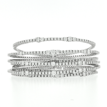 Load image into Gallery viewer, Royal Collection Royal Collection 18K White Gold Diamond Cuff Bracelet