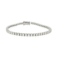 Load image into Gallery viewer, Royal Collection Classic Round Diamond Tennis Bracelet in White Gold