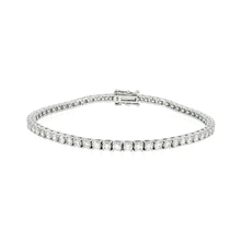 Load image into Gallery viewer, Royal Collection Classic Diamond Tennis Bracelet in White Gold
