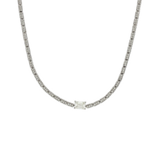 Load image into Gallery viewer, Royal Collection Emerald Cut Diamond Necklace