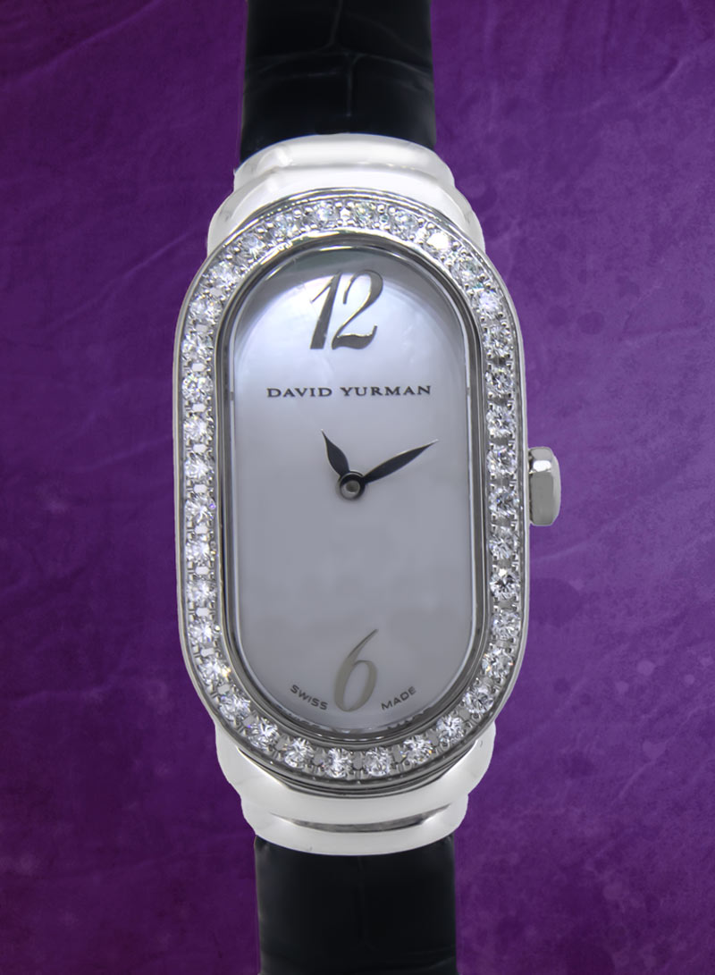 David Yurman Madison T408MSS Diamond Bezel MOP Dial Quartz Ladies Watch David Yurman Diamond Bezel Mother-of-Pearl Watch Ref. T408  main image 2