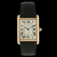 Load image into Gallery viewer, Cartier: Classic Gold Wristwatch with Premium Brown Leather Strap