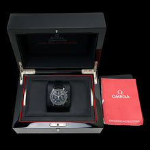 Load image into Gallery viewer, Omega Speedmaster Chronograph Watch with Black Dial and Fabric Strap