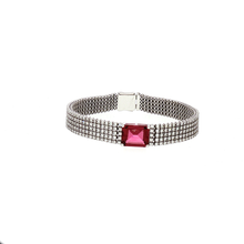 Load image into Gallery viewer, Royal Collection 18K White Gold 4.00 CT Pink Tourmaline & 5.89 CT Diamond Five-Row Bracelet