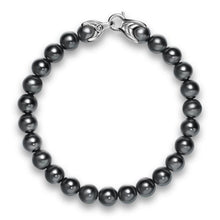Load image into Gallery viewer, Spiritual Beads Bracelet in Sterling Silver with Hematine, 8mm