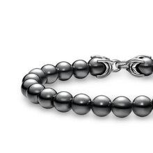 Load image into Gallery viewer, Spiritual Beads Bracelet in Sterling Silver with Hematine, 8mm