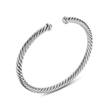 Load image into Gallery viewer, Cable Flex Bracelet in Sterling Silver, 4mm