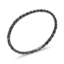 Load image into Gallery viewer, Bold Crossover Three Row Cuff Bracelet in Sterling Silver, 19mm