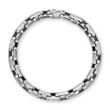 Load image into Gallery viewer, Streamline Heirloom Chain Link Bracelet in Sterling Silver with Diamonds, 7.5mm