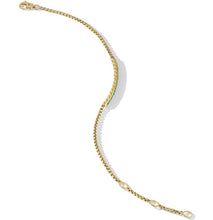 Load image into Gallery viewer, Petite Pave Bar Bracelet in 18K Yellow Gold with Emeralds, 1.7mm