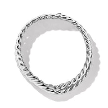 Load image into Gallery viewer, Sculpted Cable Double Wrap Bracelet in Sterling Silver