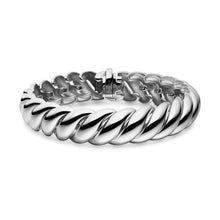 Load image into Gallery viewer, Sculpted Cable Bracelet in Sterling Silver, 14mm