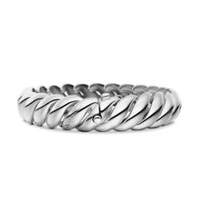 Load image into Gallery viewer, Sculpted Cable Bracelet in Sterling Silver, 14mm