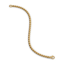 Load image into Gallery viewer, Sculpted Cable Chain Bracelet in 18K Yellow Gold, 3.7mm