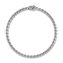 Load image into Gallery viewer, Sculpted Cable Chain Bracelet in Sterling Silver, 3.7mm