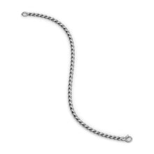 Load image into Gallery viewer, Sculpted Cable Chain Bracelet in Sterling Silver, 3.7mm