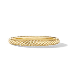 Load image into Gallery viewer, Sculpted Cable Bangle Bracelet in 18K Yellow Gold