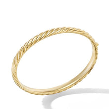 Load image into Gallery viewer, Sculpted Cable Bangle Bracelet in 18K Yellow Gold