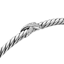 Load image into Gallery viewer, Micro Cable Flex Petite X Bracelet in Sterling Silver with Diamonds, 2.6mm