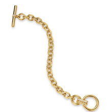Load image into Gallery viewer, DY Mercer Toggle Chain Bracelet in 18K Yellow Gold with Diamonds, 8mm