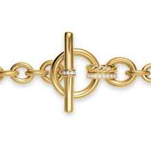 Load image into Gallery viewer, DY Mercer Toggle Chain Bracelet in 18K Yellow Gold with Diamonds, 8mm