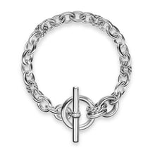 Load image into Gallery viewer, DY Mercer Toggle Chain Bracelet in Sterling Silver with Diamonds, 8mm