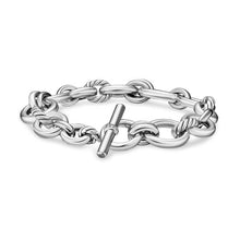 Load image into Gallery viewer, DY Mercer Chain Bracelet in Sterling Silver with Diamonds, 8mm