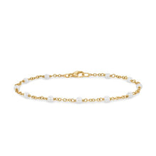Load image into Gallery viewer, Pearl Classics Station Bracelet in 18K Yellow Gold, 3.5mm