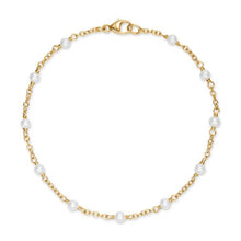 Load image into Gallery viewer, Pearl Classics Station Bracelet in 18K Yellow Gold, 3.5mm