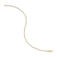 Load image into Gallery viewer, Pearl Classics Station Bracelet in 18K Yellow Gold, 3.5mm