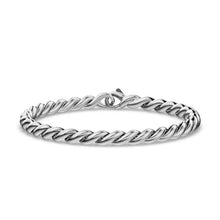 Load image into Gallery viewer, Sculpted Cable Chain Bracelet in Sterling Silver, 5.7mm