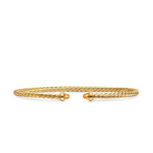 Load image into Gallery viewer, Micro Cablespira Flex Bracelet in 18K Yellow Gold with Citrine, 2.6mm