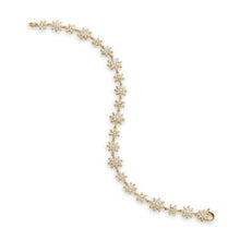 Load image into Gallery viewer, Petite Starburst Tennis Bracelet in 18K Yellow Gold with Diamonds, 8.2mm