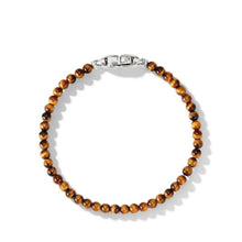 Load image into Gallery viewer, Spiritual Beads Bracelet in Tigers Eye with Sterling Silver, 4mm