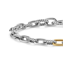 Load image into Gallery viewer, DY Madison Chain Bracelet in Sterling Silver with 18K Yellow Gold, 6mm