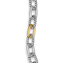 Load image into Gallery viewer, DY Madison Chain Bracelet in Sterling Silver with 18K Yellow Gold, 8.5mm