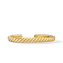 Load image into Gallery viewer, Sculpted Cable Cuff Bracelet in 18K Yellow Gold, 7mm