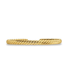 Load image into Gallery viewer, Cable Cuff Bracelet in 18K Yellow Gold, 6mm