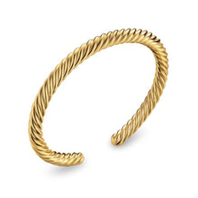 Load image into Gallery viewer, Cable Cuff Bracelet in 18K Yellow Gold, 6mm