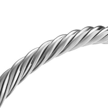 Load image into Gallery viewer, Cable Cuff Bracelet in Sterling Silver, 6mm