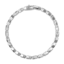 Load image into Gallery viewer, Hex Pave Tennis Bracelet in Sterling Silver with Diamonds, 8mm