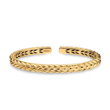 Load image into Gallery viewer, Chevron Flex Bracelet in 18K Yellow Gold, 6.4mm
