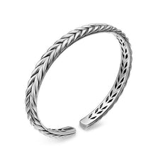 Load image into Gallery viewer, Chevron Flex Bracelet in Sterling Silver, 6.4mm