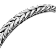 Load image into Gallery viewer, Chevron Flex Bracelet in Sterling Silver, 6.4mm