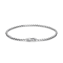 Load image into Gallery viewer, Box Chain Bracelet in Sterling Silver, 2.7mm