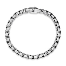 Load image into Gallery viewer, Box Chain Bracelet in Sterling Silver