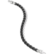 Load image into Gallery viewer, Box Chain Bracelet in Stainless Steel and Sterling Silver