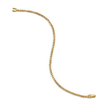 Load image into Gallery viewer, Box Chain Bracelet in 18K Yellow Gold, 2.7mm
