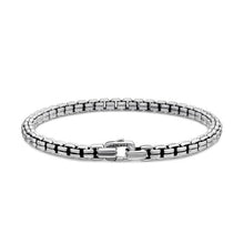 Load image into Gallery viewer, Double Box Chain Bracelet in Sterling Silver, 4mm